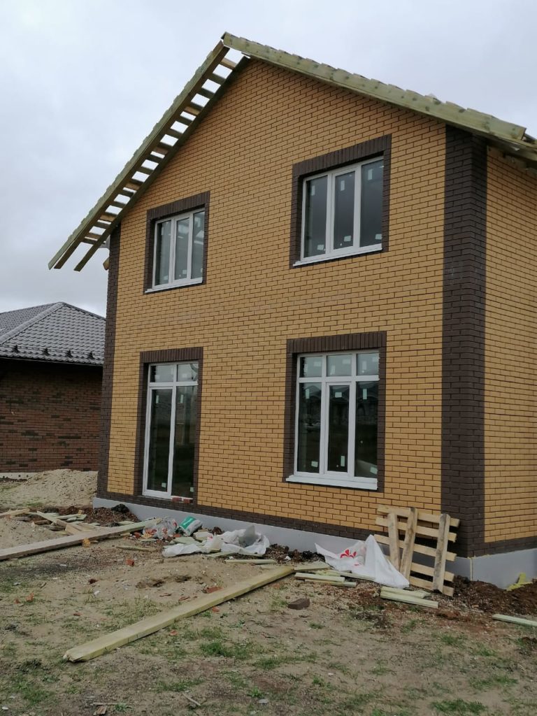 Остекление двухэтажного дома
